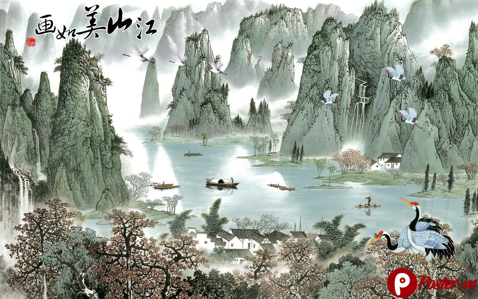 Tranh Sơn Thủy Đại Bàng Tung Cánh Đẹp - 1OkONDnuJe_3667DngUEnYD-YyRTkEE-N