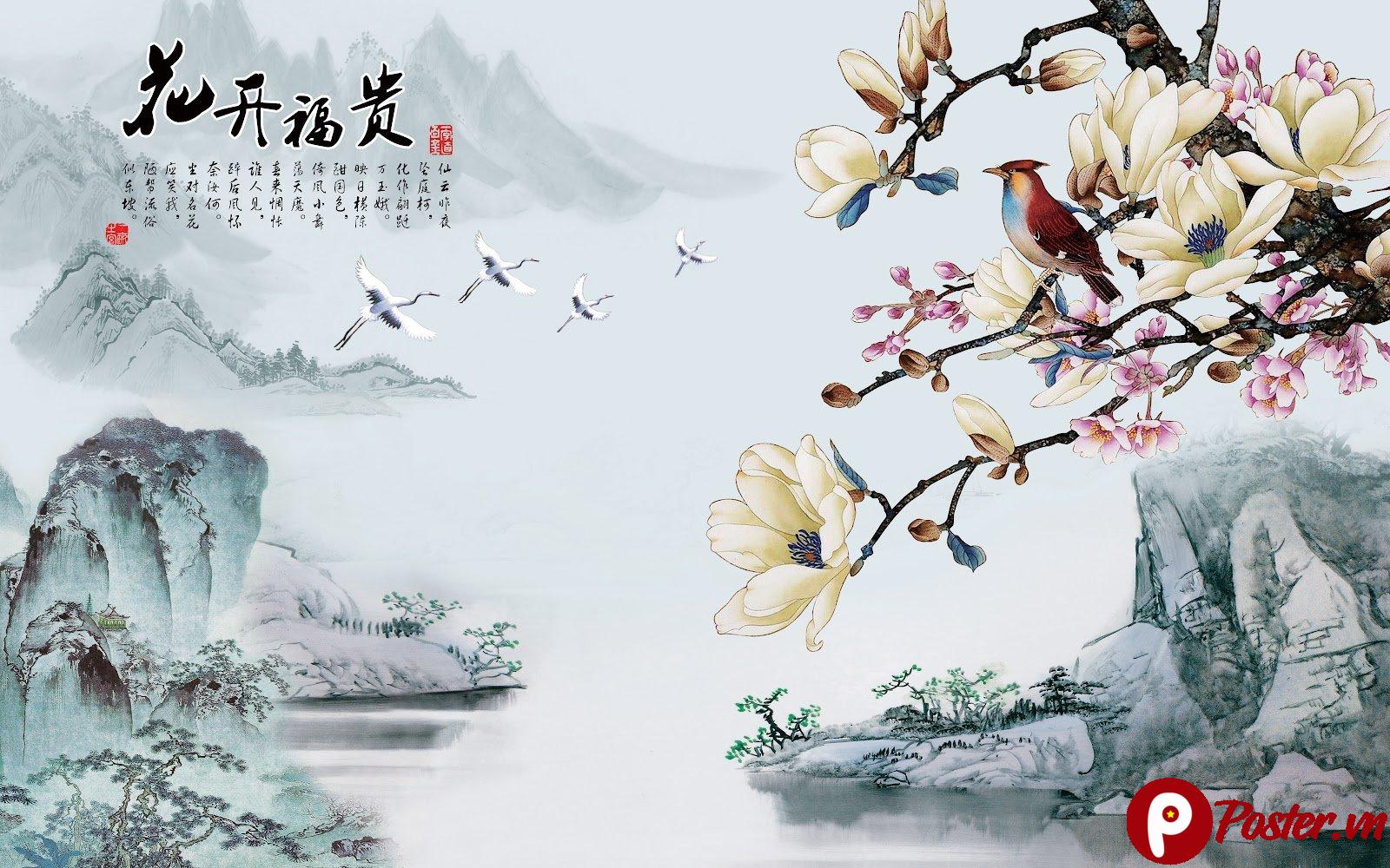 Tranh Sơn Thủy Hữu Tình Phong Thủy Đẹp - 1OeRSljNgiistuhphq1IpkRbdC4XdyhL4