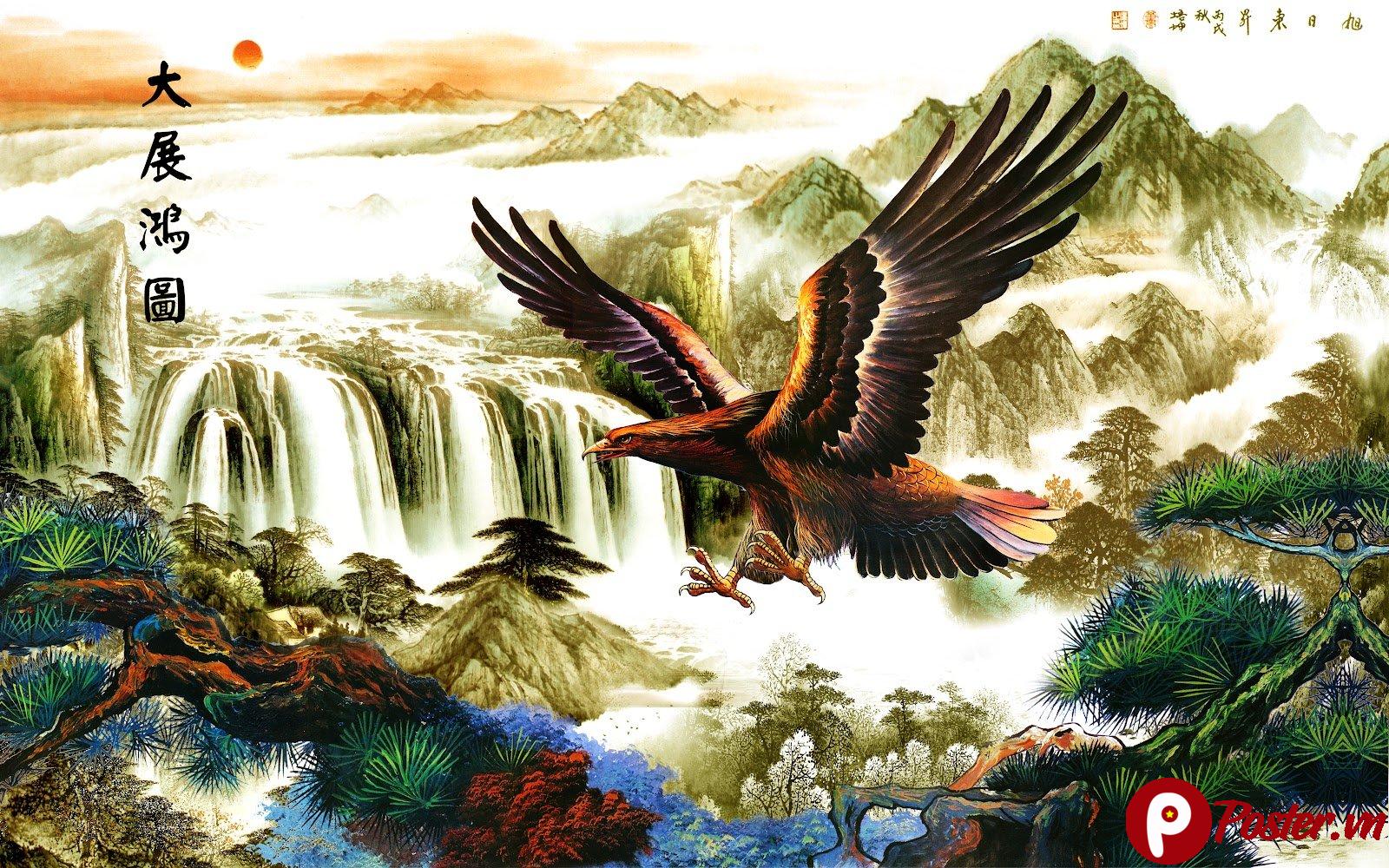 Tranh Sơn Thủy Sân Vườn Đẹp Siêu Nét - 1OI0EwnZcOzvZpZxManoypP9rHCR5h2hQ