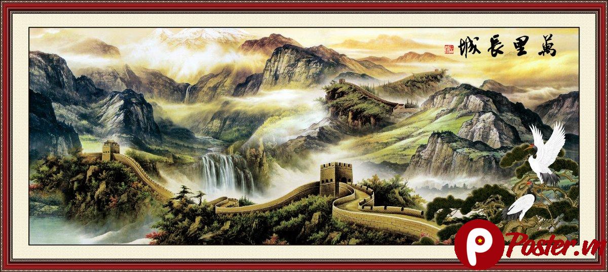 Tranh thư pháp phong cảnh