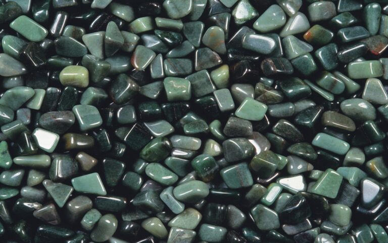 Tranh trang trí đá cuội xanh macro độ phân giải cao 20MB