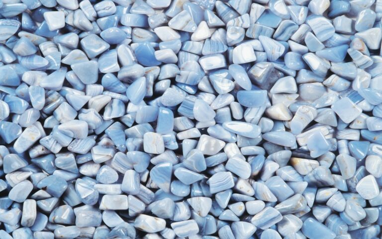 Tranh trang trí kết cấu đá mã não xanh Blue Lace Agate cực kỳ chi tiết