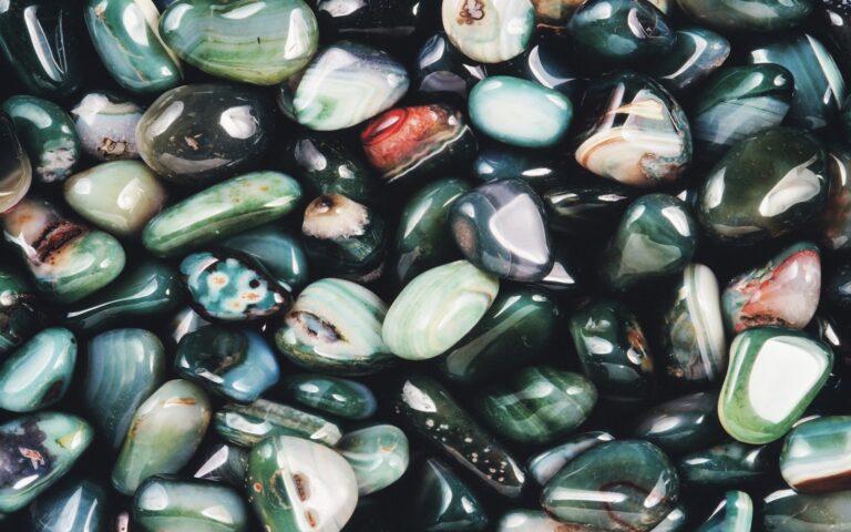 Tranh trang trí đá quý tự nhiên phong cách macro trừu tượng