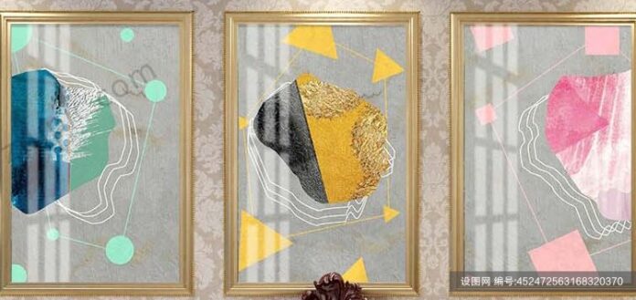 Tranh trang trí hiện đại vector