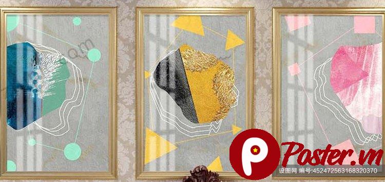 Tranh trang trí hiện đại vector