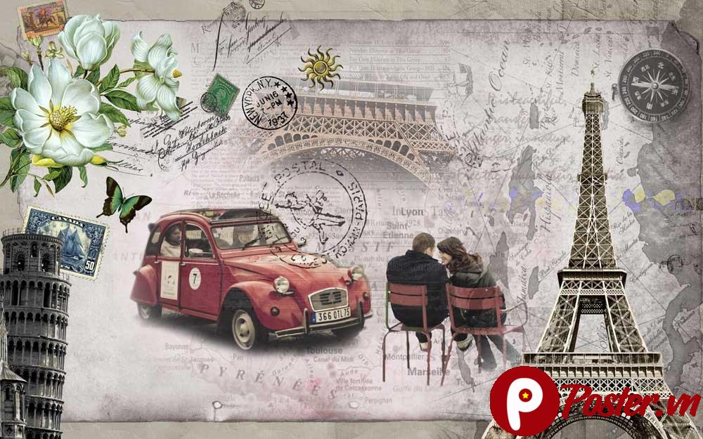 Tranh trang trí quán cafe