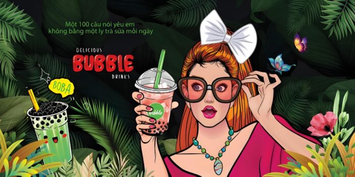 Tranh trang trí quán cafe trà sữa