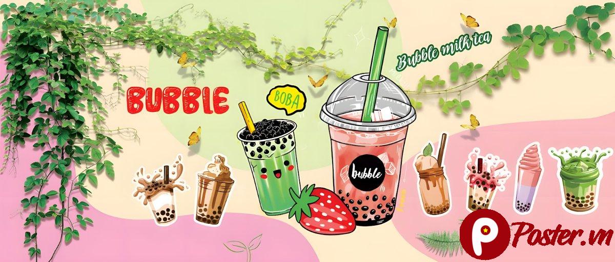 Tranh trang trí quán cafe trà sữa