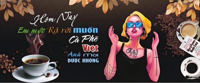 Tranh trang trí quán cafe vector