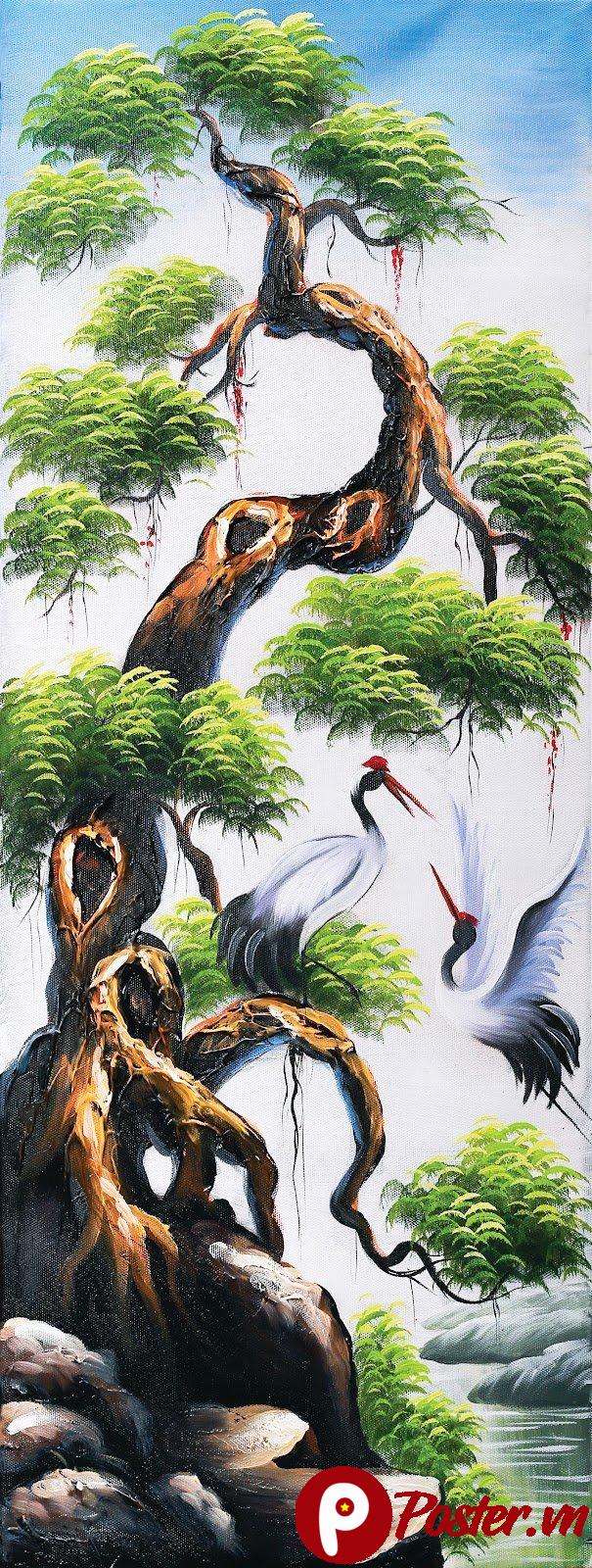 Tranh Trúc Điểu Á Đông Đẹp Tinh Tế - 1BFnK1PSA9WE5bCeznlM9_7jjkt--Bmjz