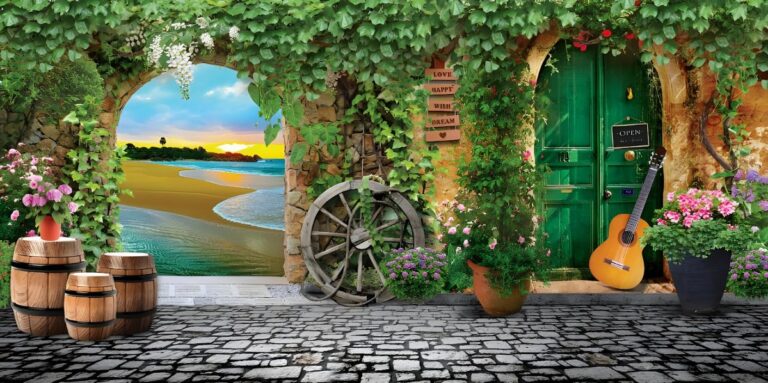 Tranh tường 3D phong cảnh biển