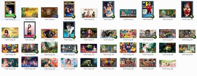 Bộ sưu tập tranh tường đẹp