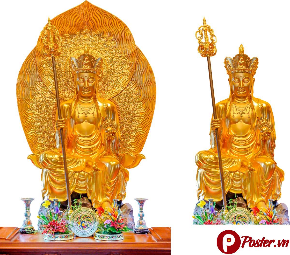 Tượng Phật vàng 3D vector