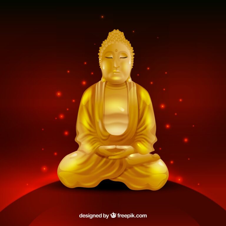 Tượng Phật vàng vector AI