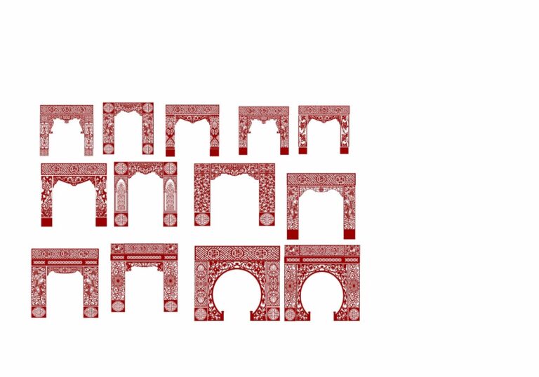 Vách ngăn CNC phòng thờ vector