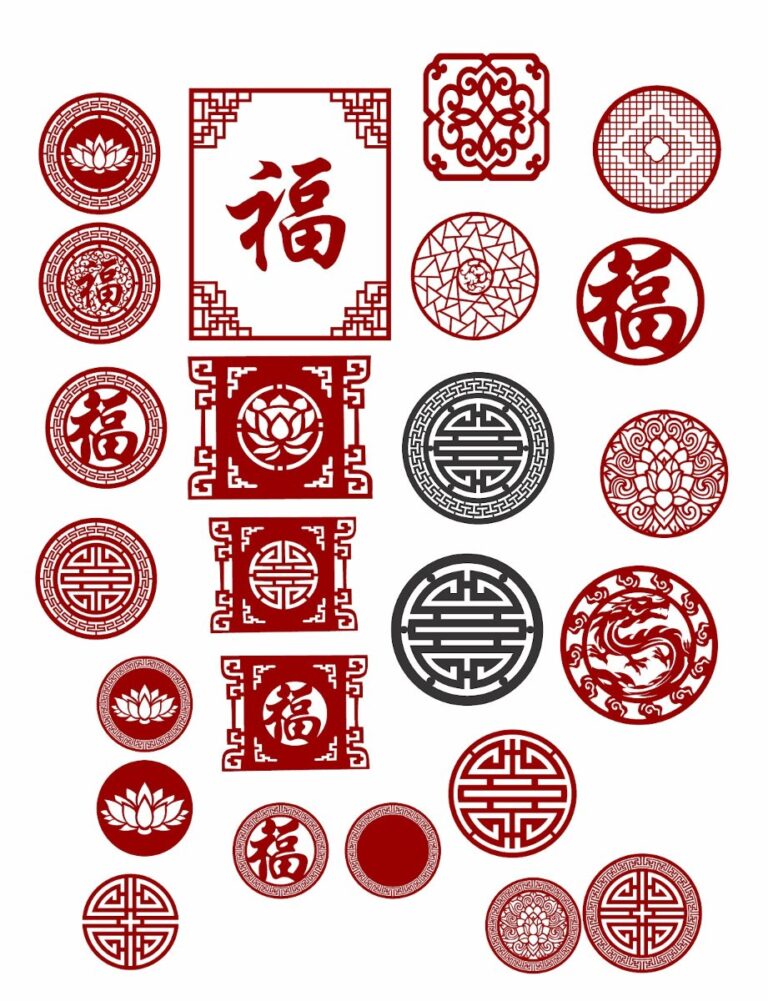 Vách ngăn CNC phòng thờ vector