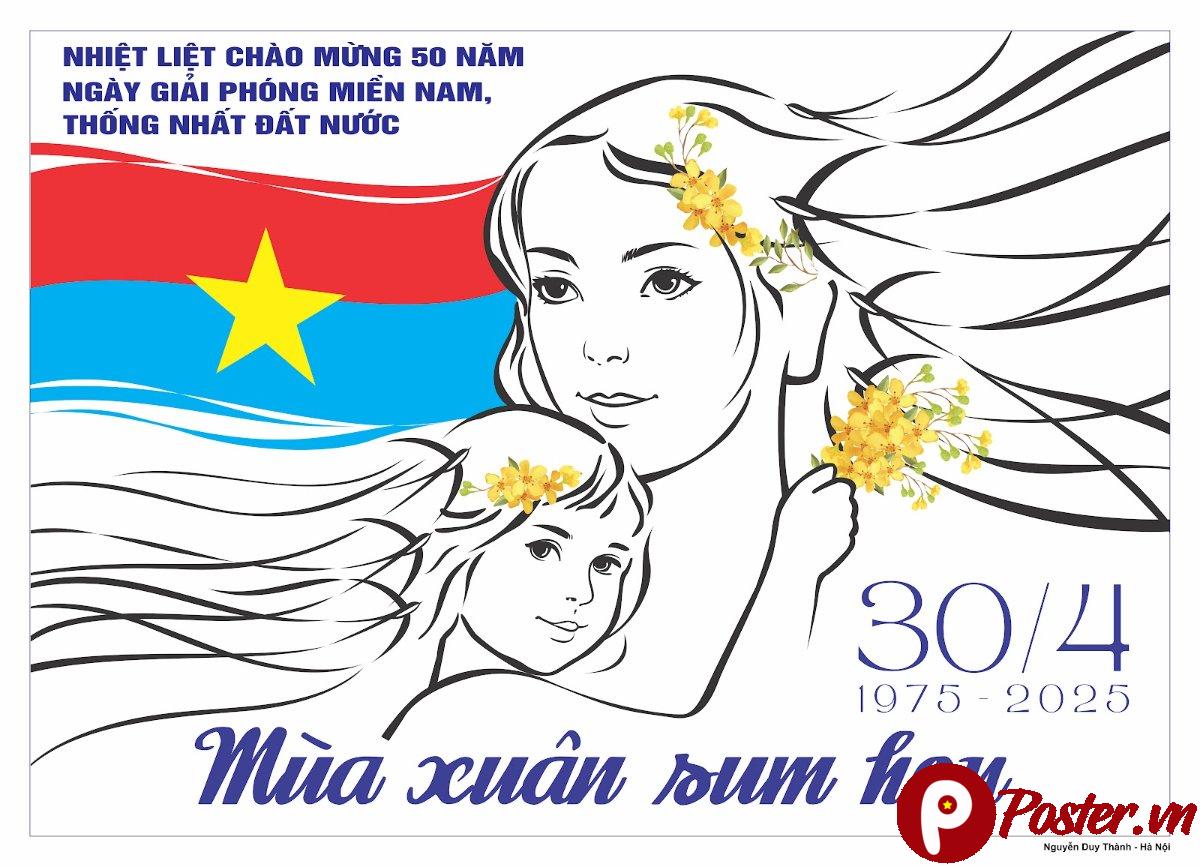 Vector 30/4 Thống Nhất Đất Nước