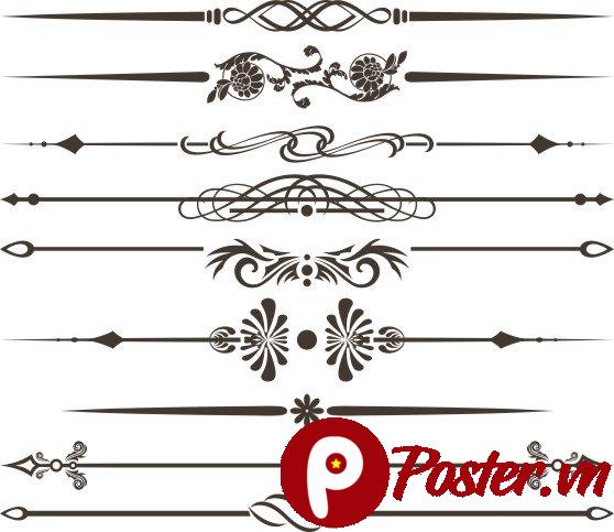 Vector Arabescos Trang Trí