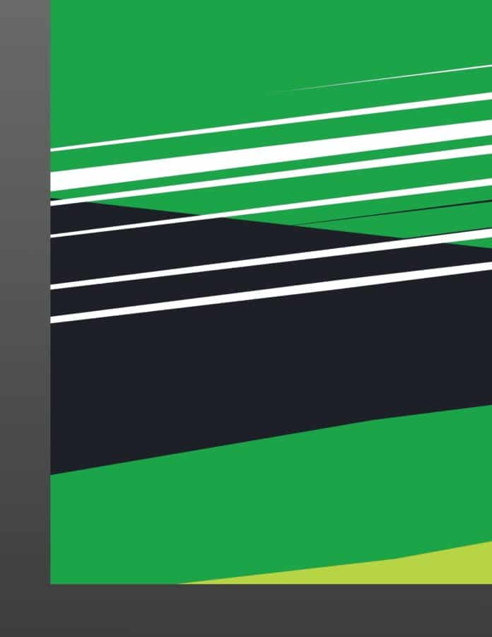 Mẫu vector background thể thao trừu tượng màu xanh lá cây và đen cực chất