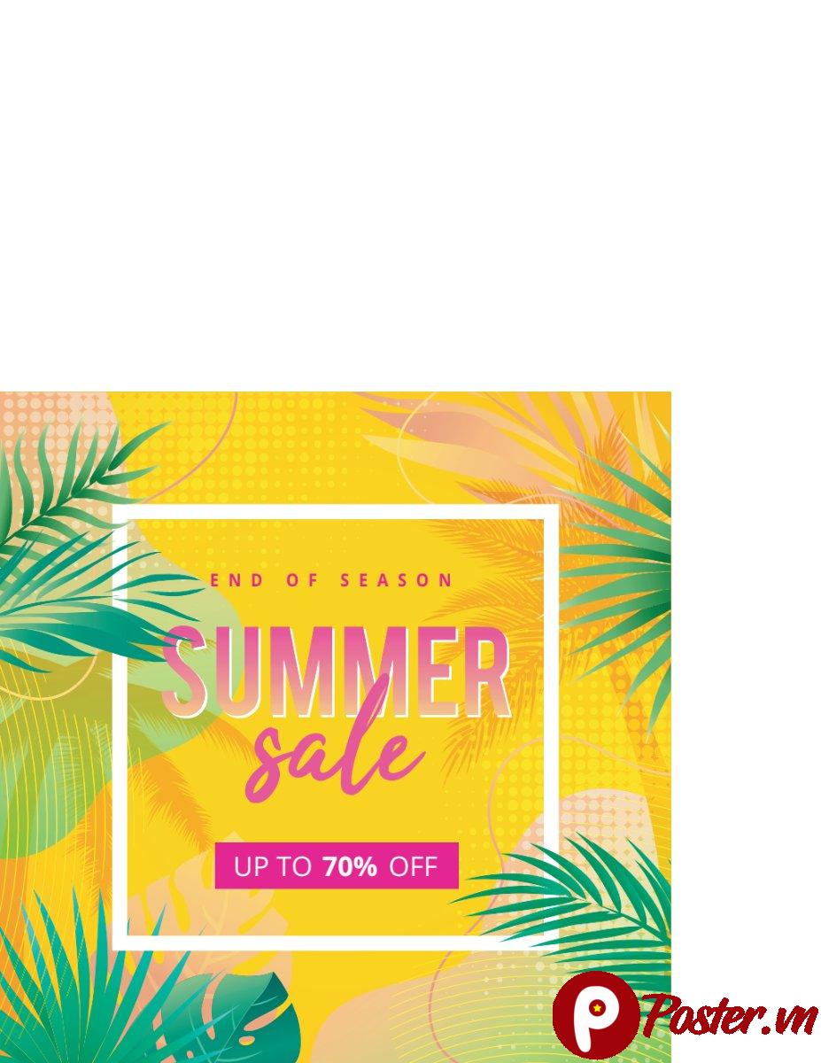 Banner sale hè cuối mùa