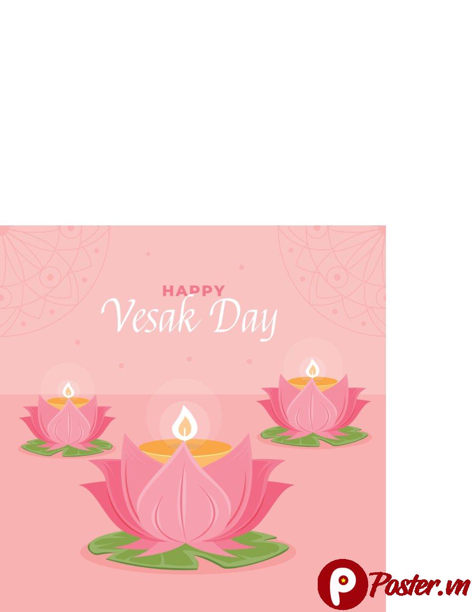 Banner Vesak Day vector