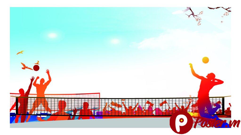 Vector bóng chuyền đồ họa