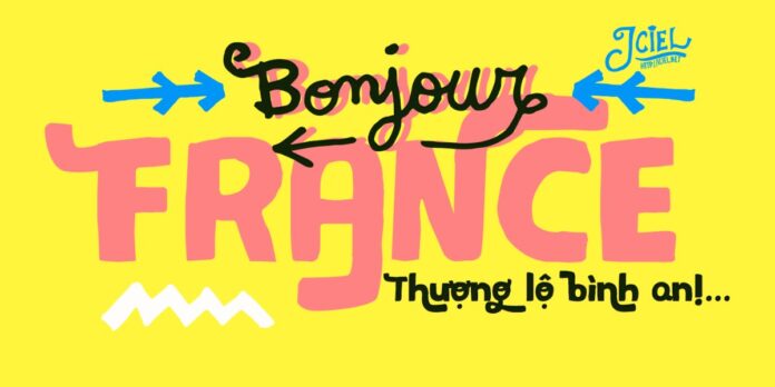 Vector Bonjour France Thượng Lộ Bình An
