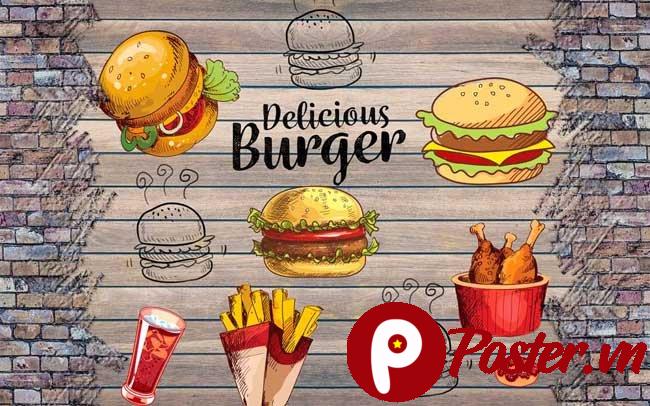 Vector burger đồ họa