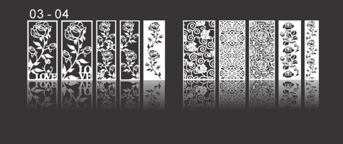 Vector cắt laser hoa văn trang trí