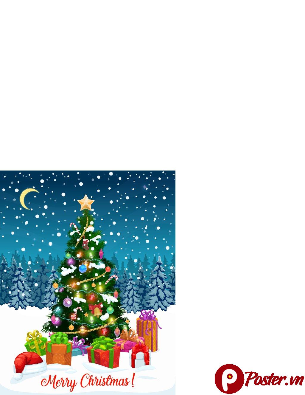 Vector Cây Thông Giáng Sinh Đẹp (EPS)