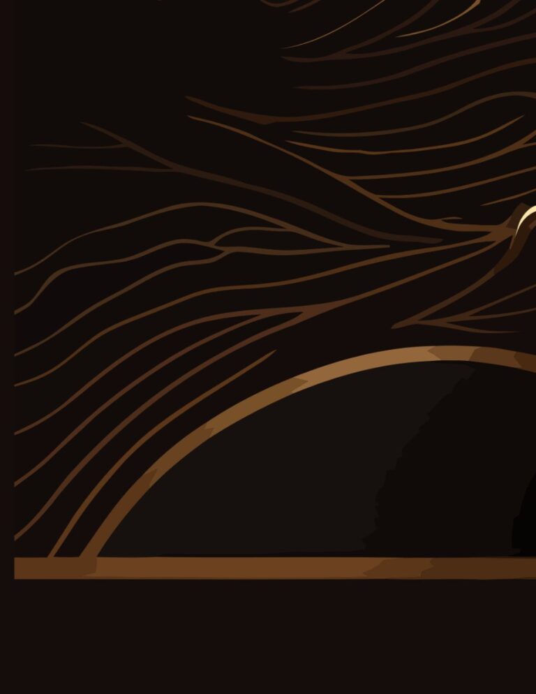 Vector cây vàng đen sang trọng