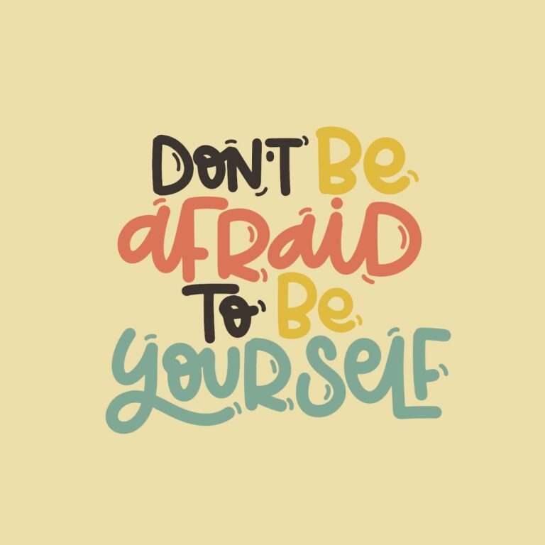 Vector chữ Don't Be Afraid