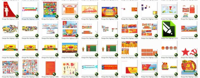 Vector Cổ Động Mừng Đảng Mừng Xuân