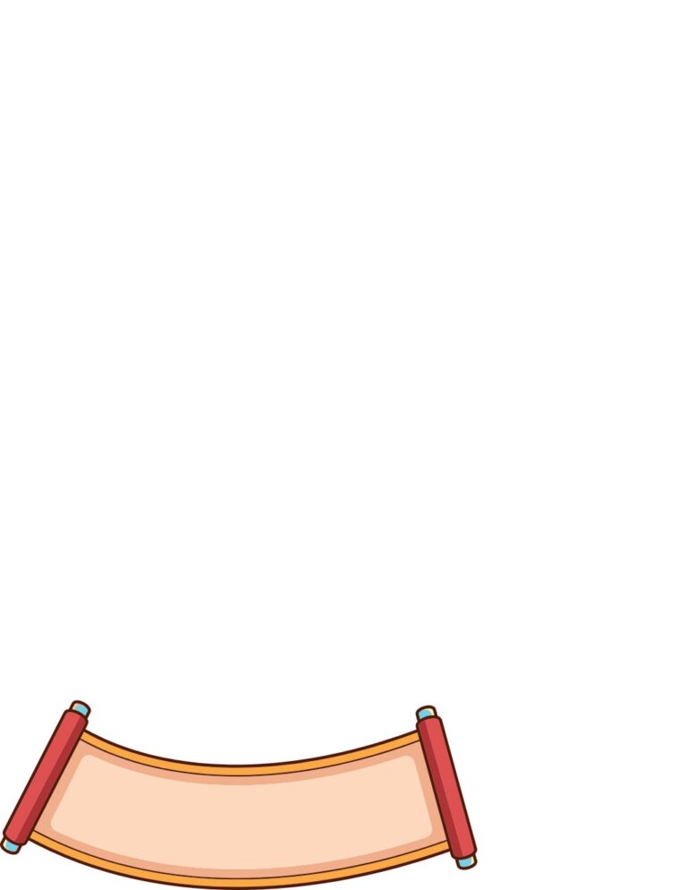 Vector cuộn giấy cổ điển màu be và đỏ, định dạng EPS, sẵn sàng để thêm nội dung thiết kế