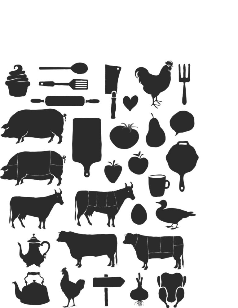 Vector Đồ Họa Thực Phẩm Nông Trại