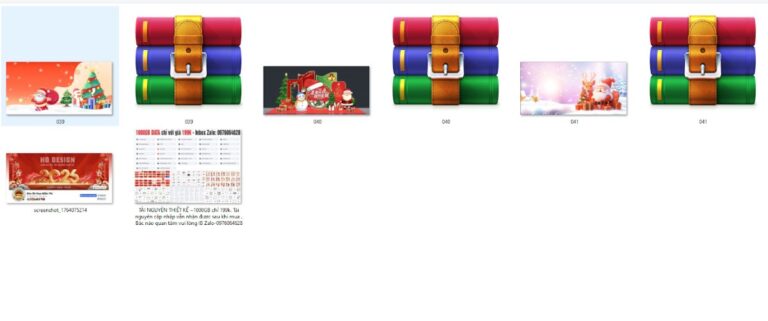 Vector Giáng Sinh và Năm Mới