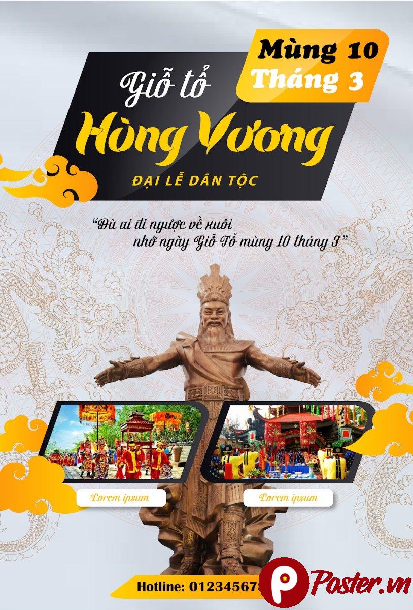 Vector Giỗ Tổ Hùng Vương