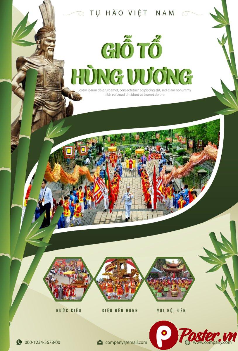 Vector Giỗ Tổ Hùng Vương