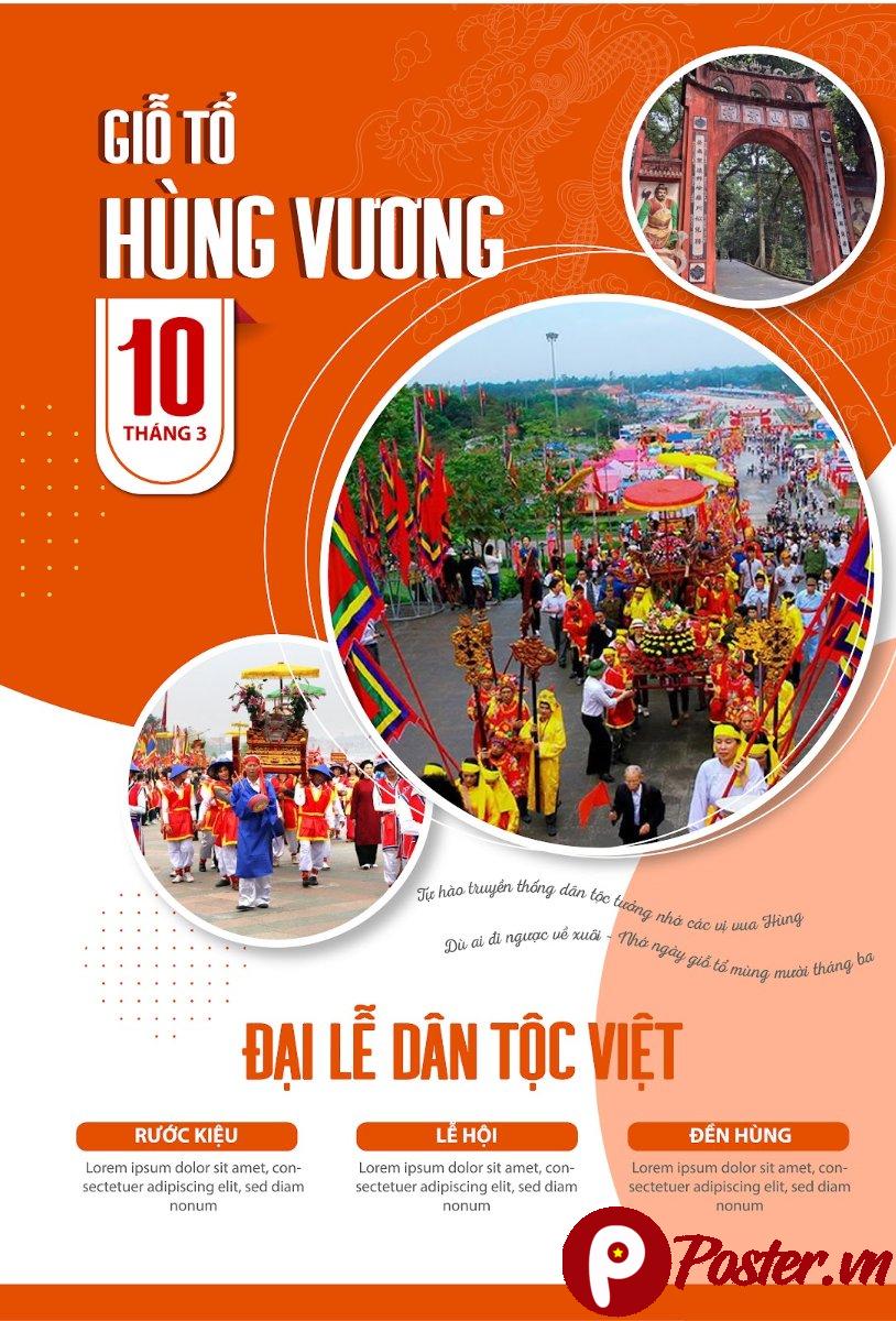 Vector Giỗ Tổ Hùng Vương