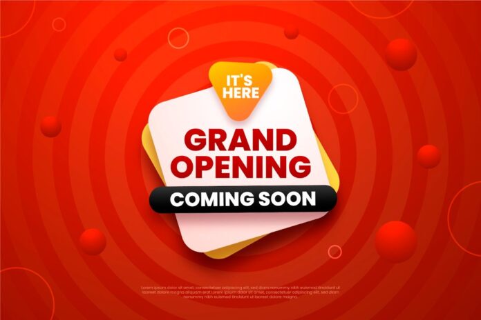 Grand Opening Coming Soon Vector