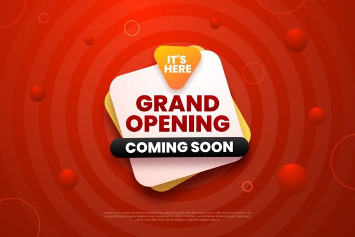 Grand Opening Coming Soon Vector