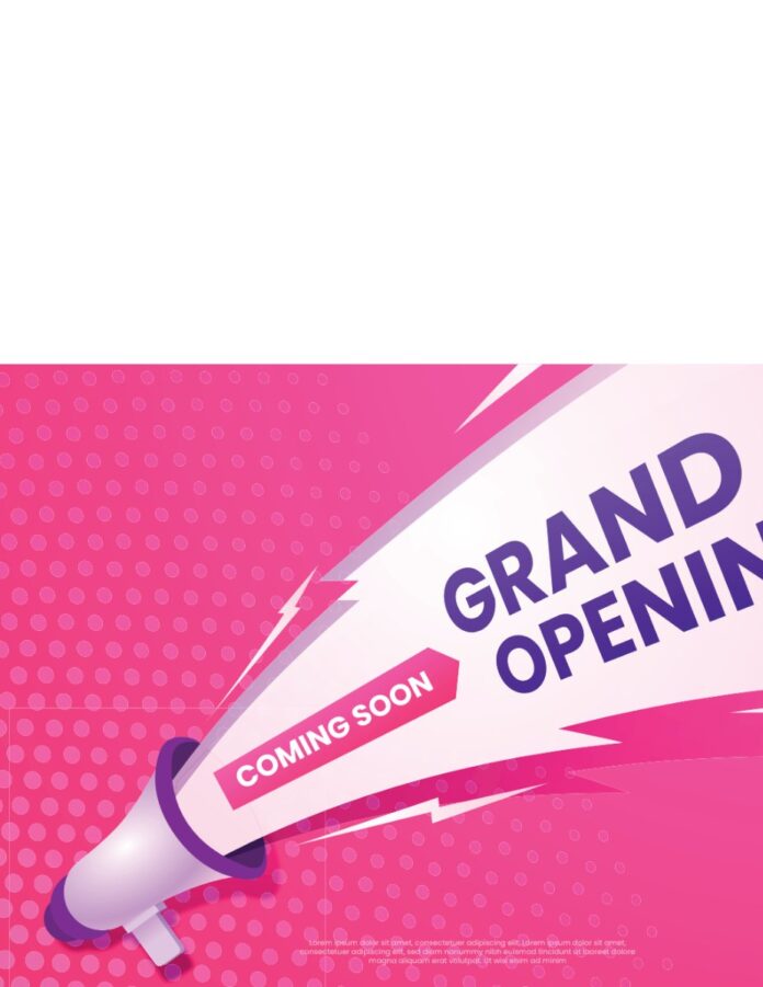 Grand Opening Coming Soon Vector