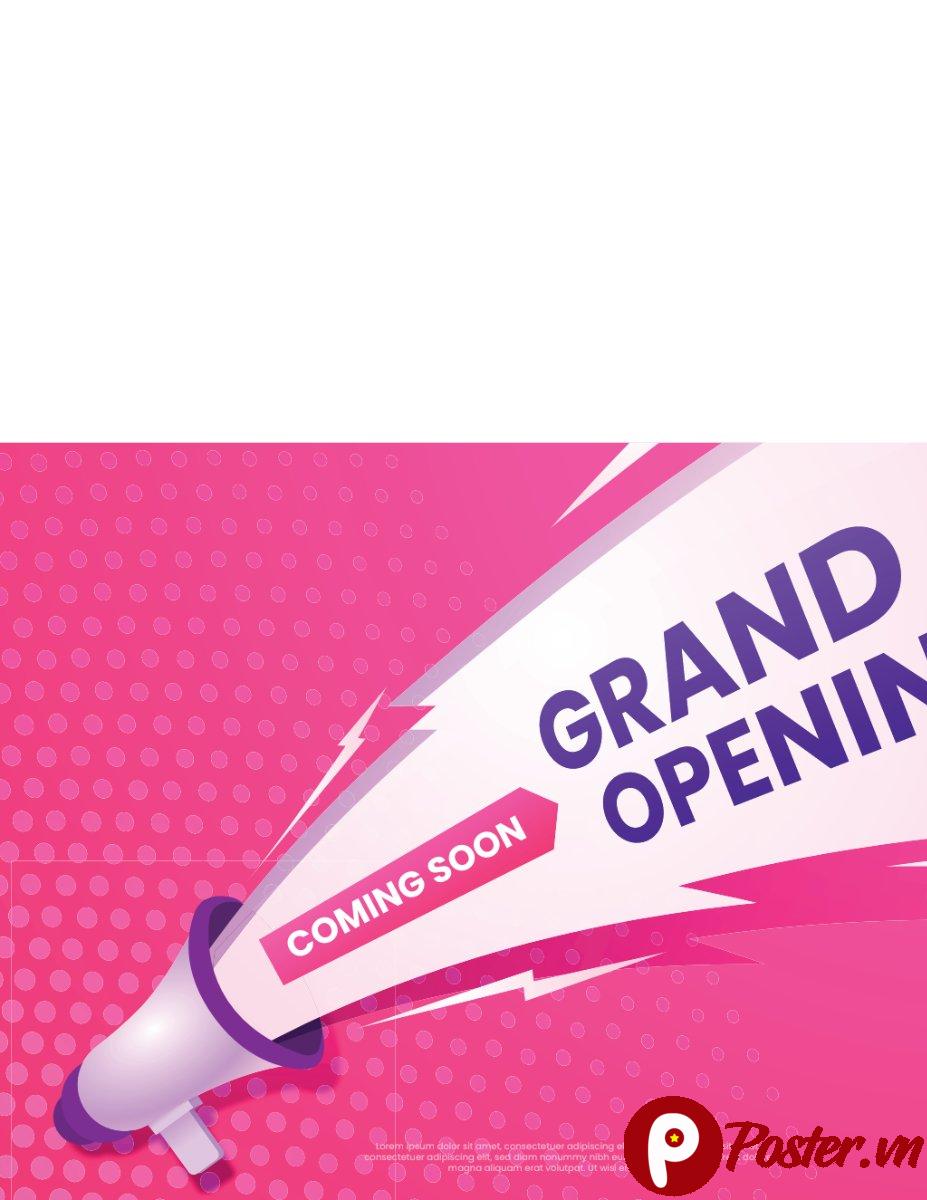 Grand Opening Coming Soon Vector