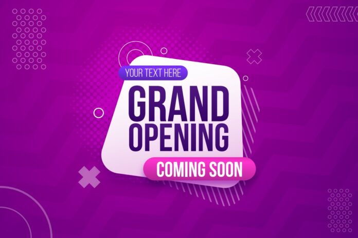 Grand Opening Coming Soon Vector