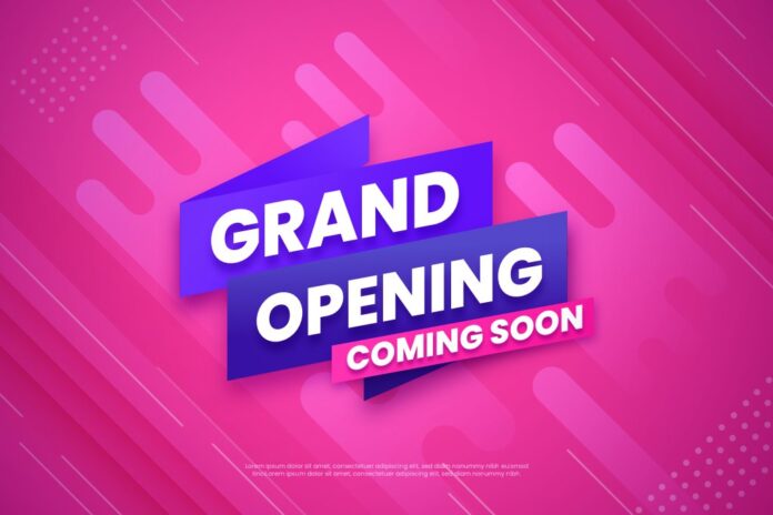Grand Opening Coming Soon Vector