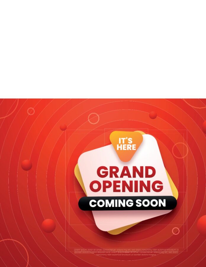 Grand Opening Coming Soon Vector