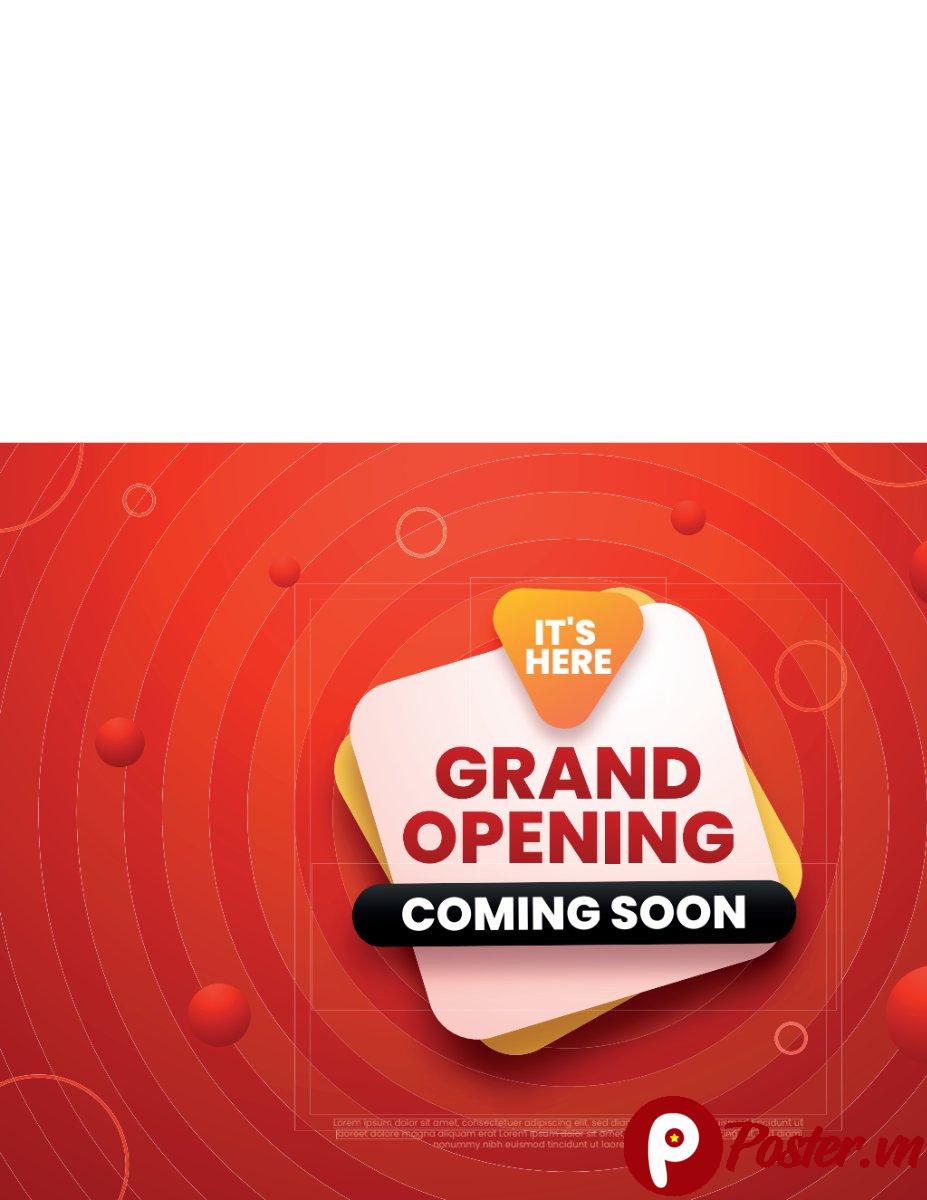 Grand Opening Coming Soon Vector