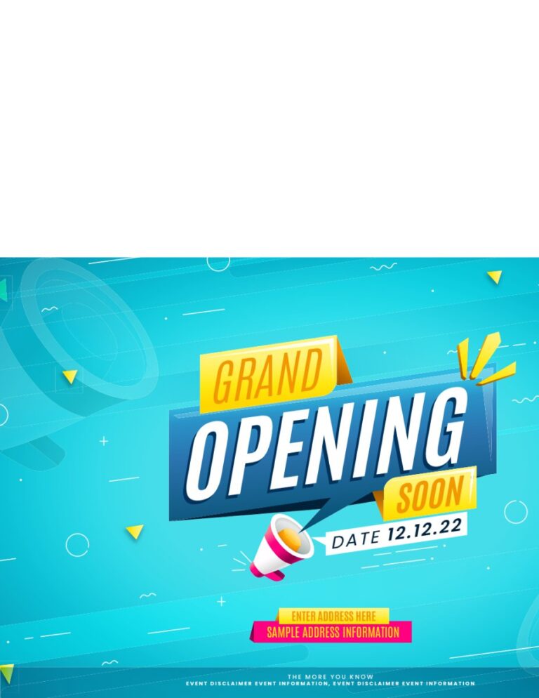 Grand Opening Soon Vector