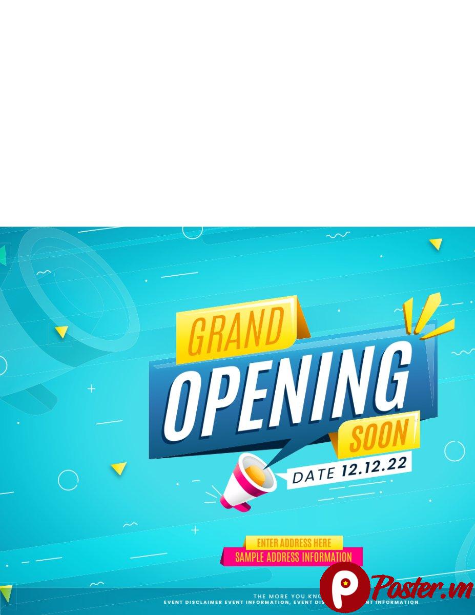 Grand Opening Soon Vector
