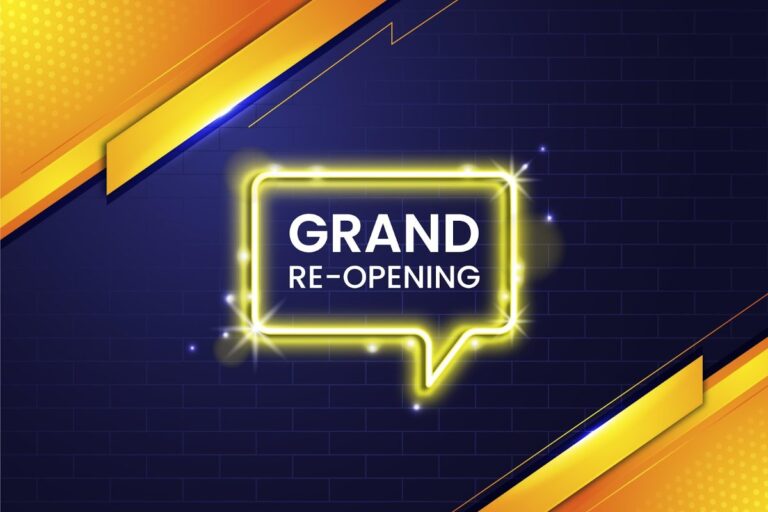 Grand Re-opening Vector Neon